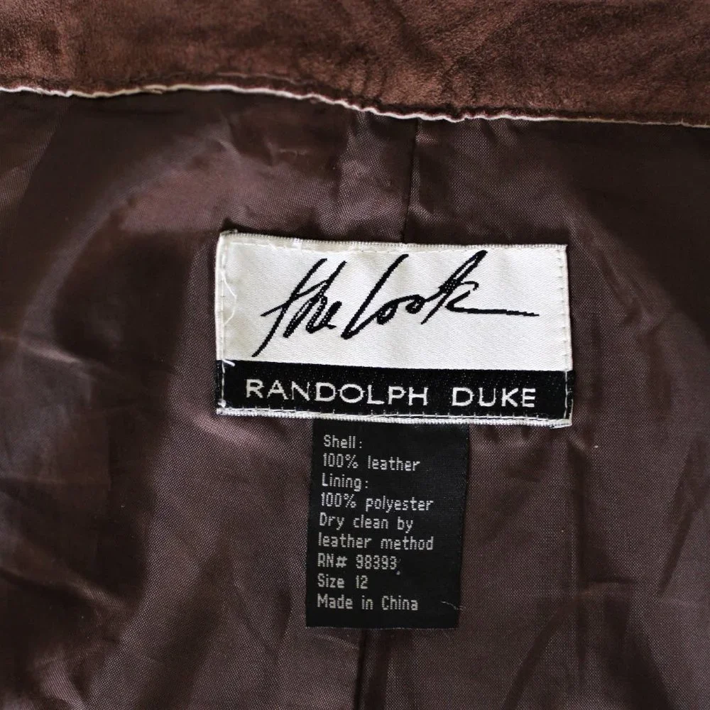 Vtg The Look Brown Suede Pants - Picture 7 of 7